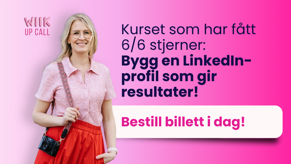 Personlig merkevarekurs om strategisk synlighet på LinkedIn. Du lærer hvordan øke merkevarekjennskap gjennom et praktisk synlighet kurs og webinar som bygger tillit og tiltrekker kunder.